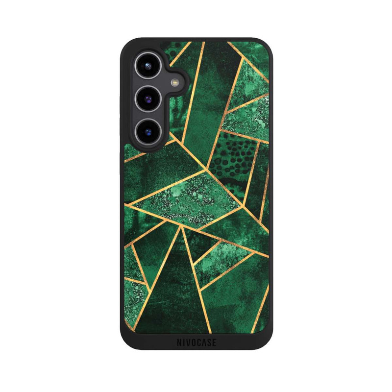 Galaxy S24 + NIVOpure Tief Smaragdgrün Golddruck