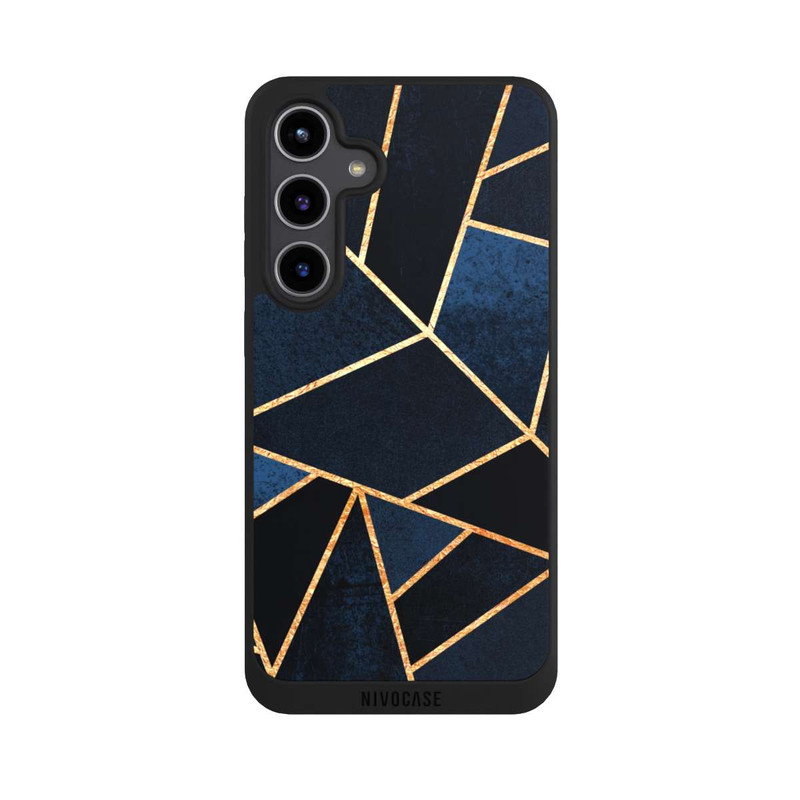 Galaxy S24 + NIVOpure Navy Stein Golddruck