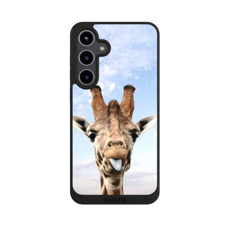 Galaxy S24 + NIVOpure Giraffe auf der Straße