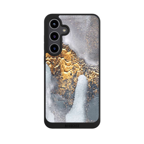 Samsung Galaxy S24+ NIVOpure Look béton doré pailleté