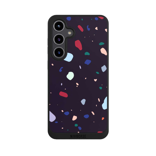 Samsung Galaxy S24+ NIVOpure Moderner dunkel abgerundeter Terrazzo