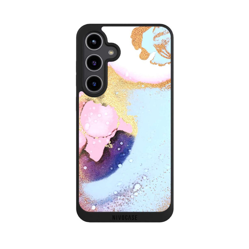 Galaxy S24 + NIVOpure Pastell Glamour Tintenstruktur