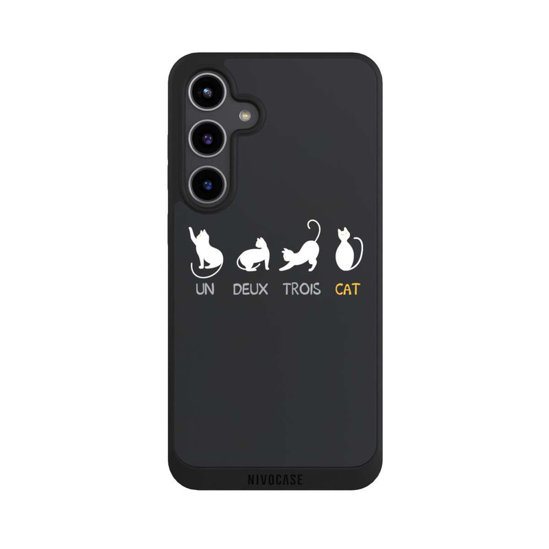 Galaxy S24 + NIVOpure Un Deux Trois Cat