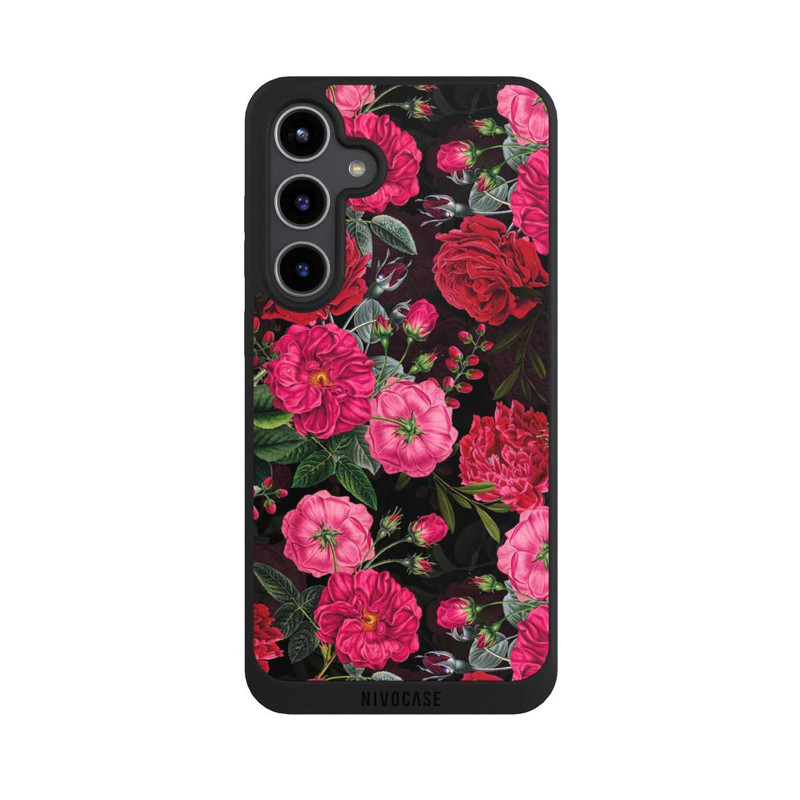 Galaxy S24 + NIVOpure Pink und Rote Blumen