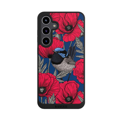 Samsung Galaxy S24+ NIVOpure Fairy-wrens and poppies 2