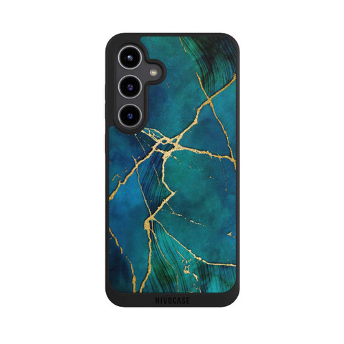 Samsung Galaxy S24+ NIVOpure Look minéral glamour bleu or