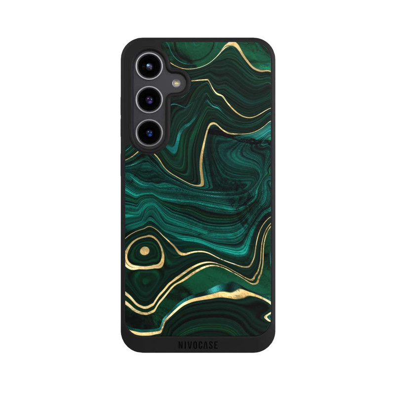 Galaxy S24 + NIVOpure Malachit Golddruck