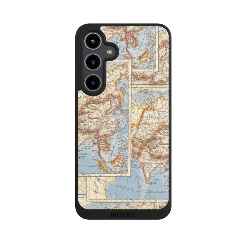 Galaxy S24 + NIVOpure Carte du monde vintage