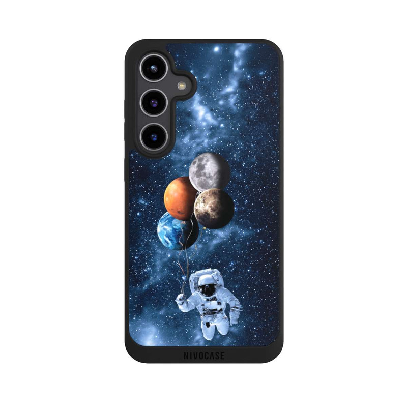 Galaxy S24 + NIVOpure Astronaut mit Planeten