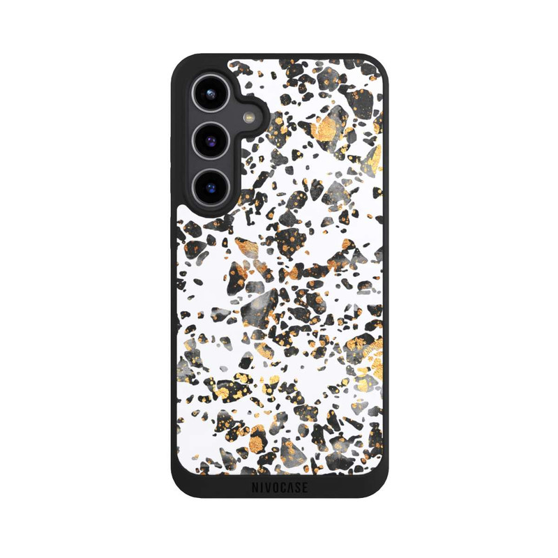 Galaxy S24 + NIVOpure Gold Speckled Terrazzo