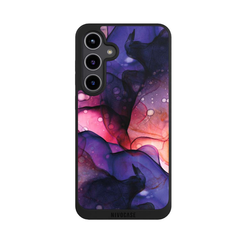 Galaxy S24 + NIVOpure Flüssige Kunst Lila-Pink