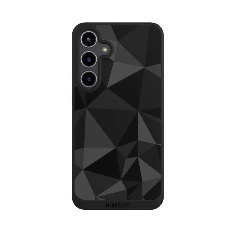 Galaxy S24 + NIVOpure Polygonmuster schwarz