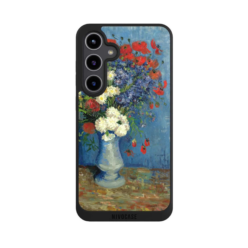 Galaxy S24 + NIVOpure Vase avec Bleuets et Coquelicots - Vicent Van Gogh