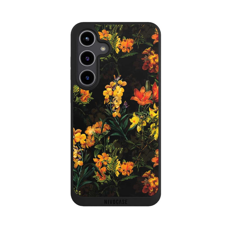 Galaxy S24 + NIVOpure Bunte Blumen Gelb