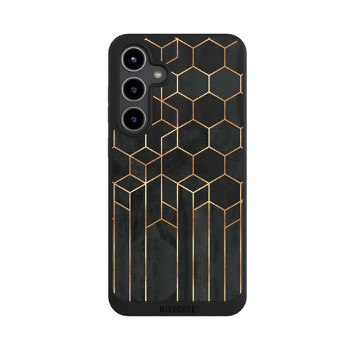 Samsung Galaxy S24+ NIVOpure Hexagones noirs