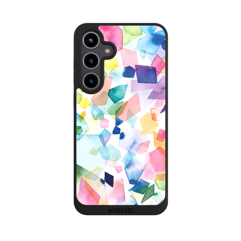 Galaxy S24 + NIVOpure Colorful Watercolor Gems Diamonds