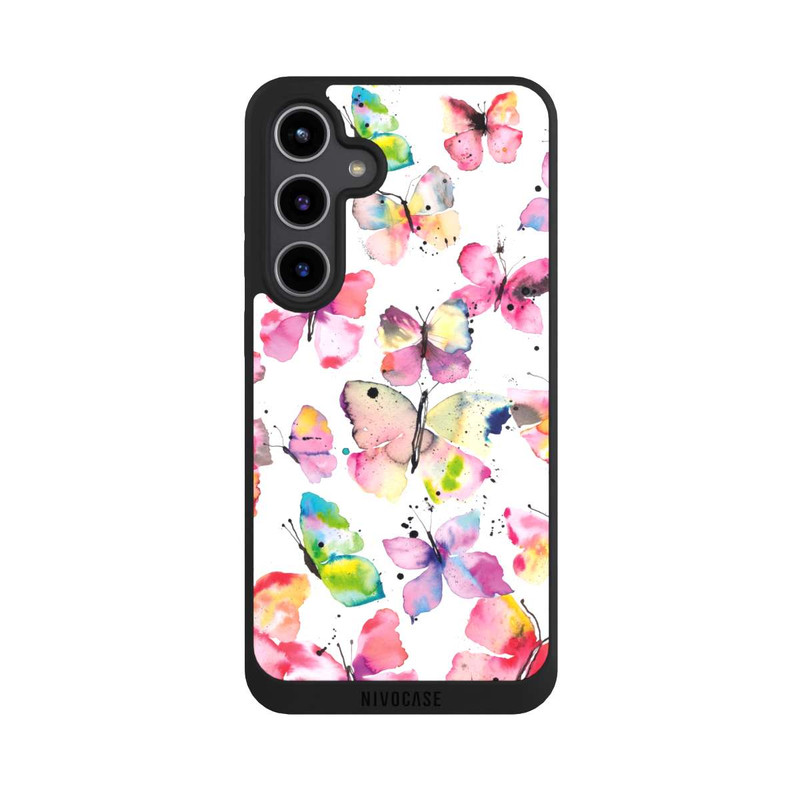 Galaxy S24 + NIVOpure Papillons de printemps aquarelle
