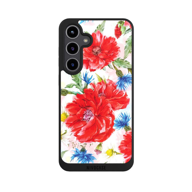 Galaxy S24 + NIVOpure Sommerwiese Kornblumen Mohn