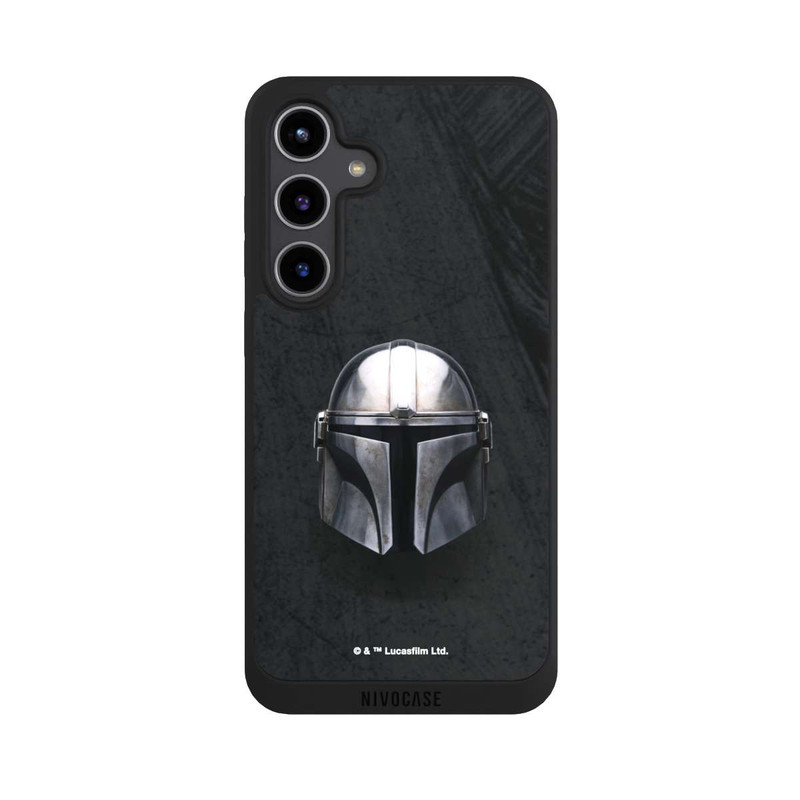 Galaxy S24 + NIVOpure Schwarzer Mandalorianer Helm