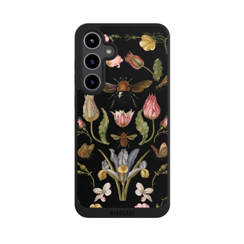Galaxy S24 + NIVOpure Wildblumen und Biene Schwarz