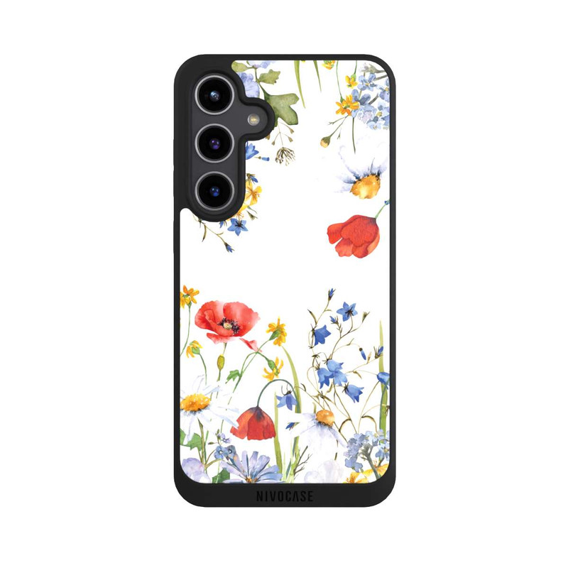 Galaxy S24 + NIVOpure Blumenwiese Mohn