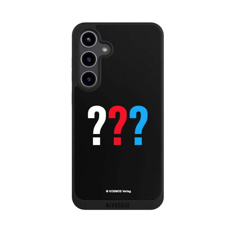 Galaxy S24 + NIVOpure Drei Fragezeichen Logo