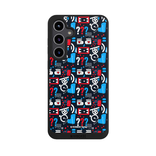 Samsung Galaxy S24+ NIVOpure Drei Fragezeichen Wildes Muster
