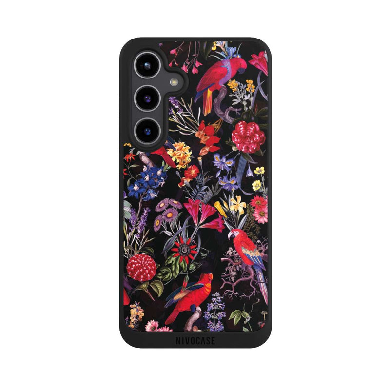 Galaxy S24 + NIVOpure Dark Flowers and Parrots