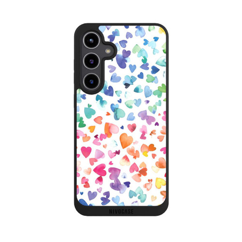 Samsung Galaxy S24+ NIVOpure Coeurs d'amour aquarelle