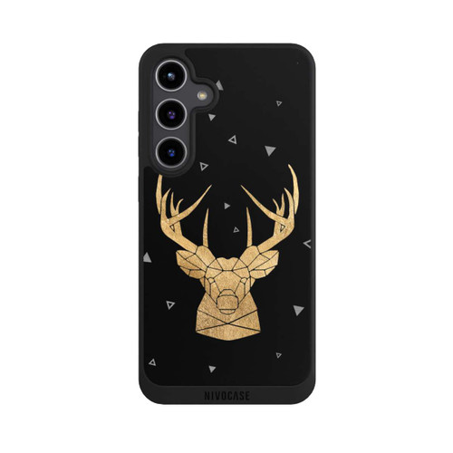 Samsung Galaxy S24+ NIVOpure Cerf et bois géométriques