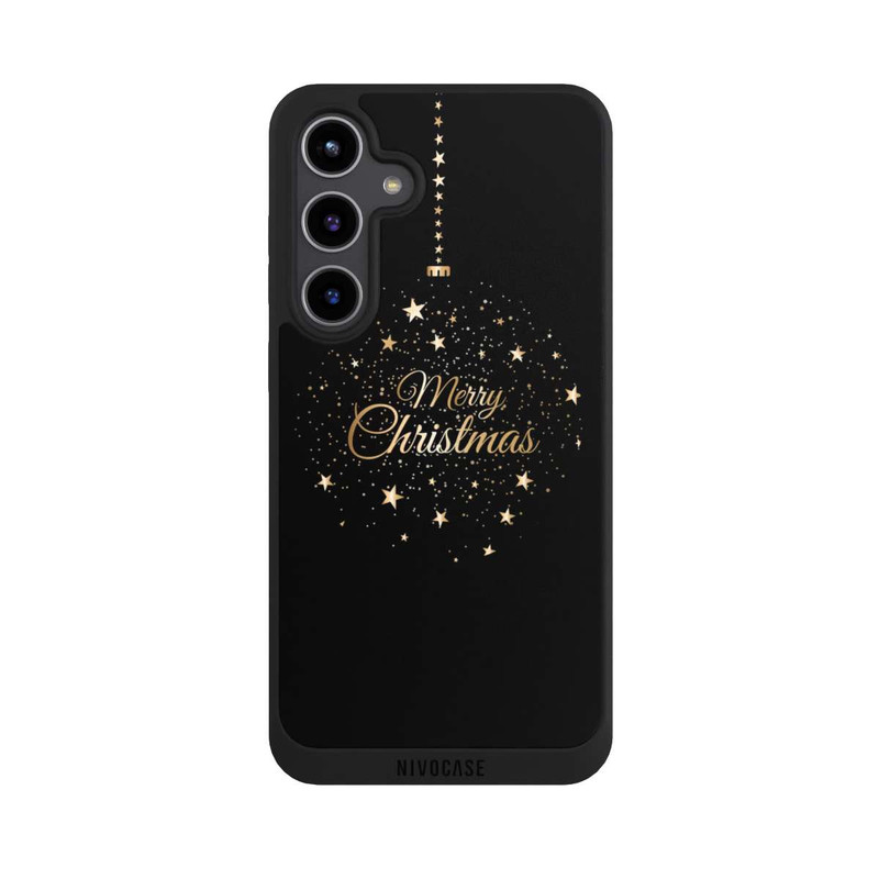 Galaxy S24 + NIVOpure Merry Christmas Gold Stars