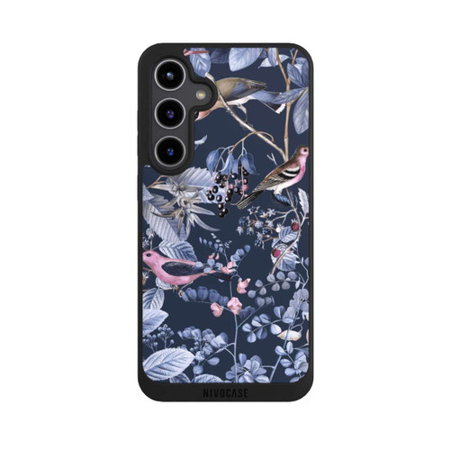 Samsung Galaxy S24+ NIVOpure Oiseaux et Baies Bleu