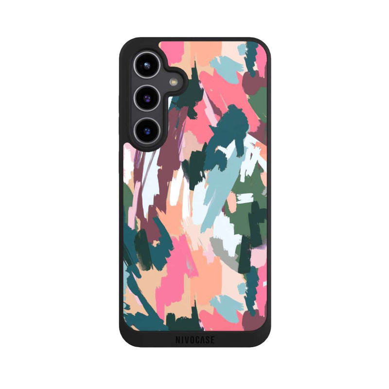 Galaxy S24 + NIVOpure Abstrait Artistique Texture Rose