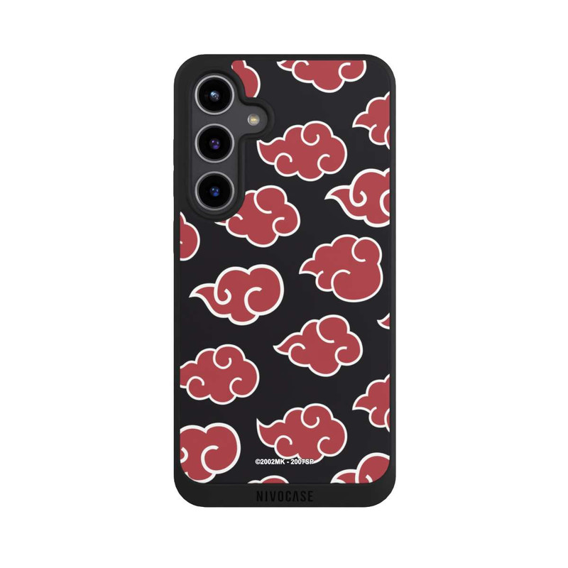 Galaxy S24 + NIVOpure Akatsuki Pattern Black Big