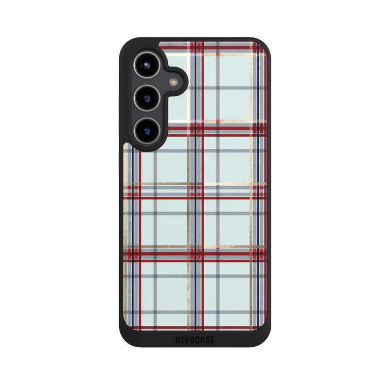 Galaxy S24 + NIVOpure Tartan Blau