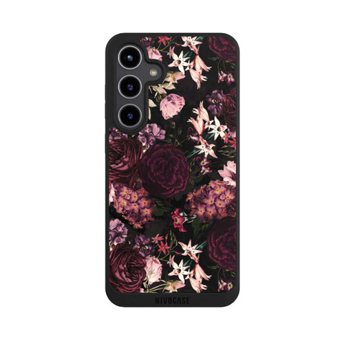 Samsung Galaxy S24+ NIVOpure Blumentapete dunkelviolett