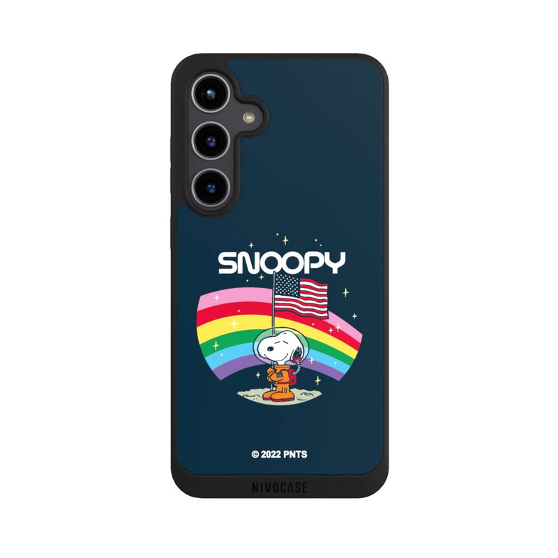 Galaxy S24 + NIVOpure Snoopy Weltraumreisender Regenbogen