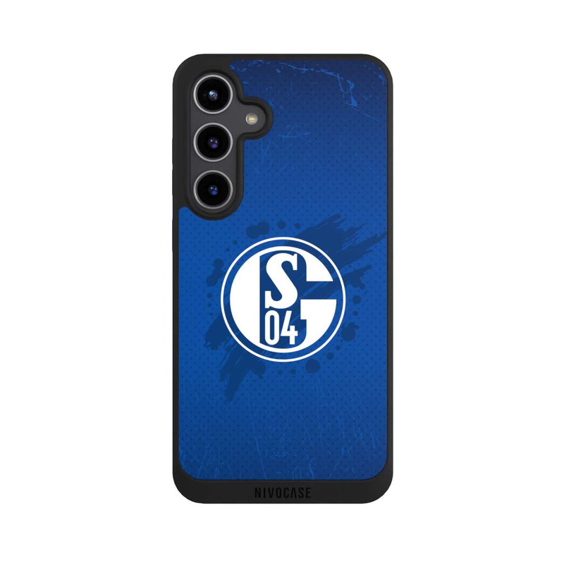 Galaxy S24 + NIVOpure Schalke 04 Farbe Fleck Blau