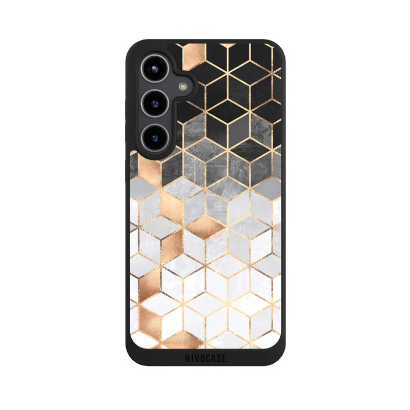 Galaxy S24 + NIVOpure Cubes Sombres & Dorés