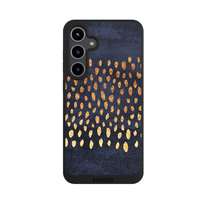 Galaxy S24 + NIVOpure Muster Gold und Marine