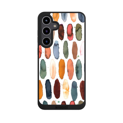 Samsung Galaxy S24+ NIVOpure Aquarellstriche aus mineralischem Terrakotta