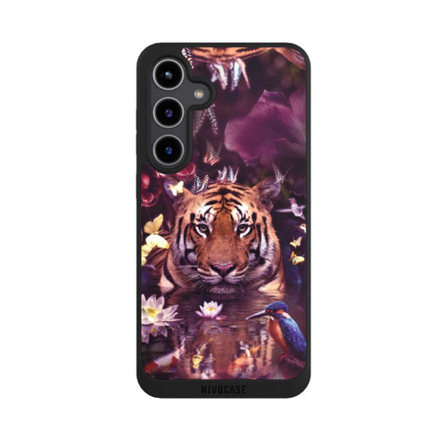 Samsung Galaxy S24+ NIVOpure Tiger Blumenrahmen