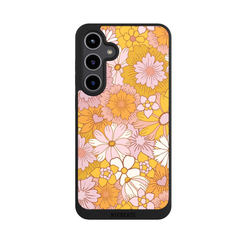 Galaxy S24 + NIVOpure Fleurs Rétro Jaunes