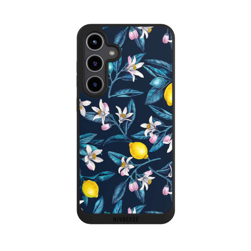 Samsung Galaxy S24+ NIVOpure Citrons et fleurs Foncé
