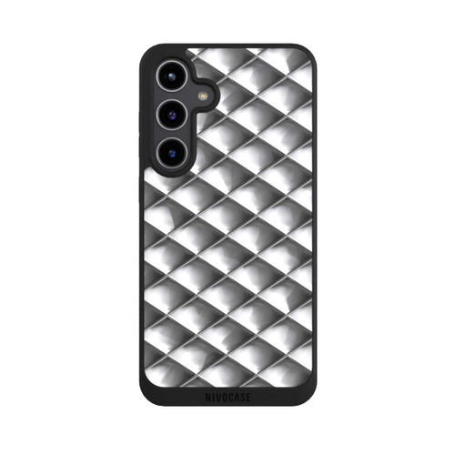 Samsung Galaxy S24+ NIVOpure Glamour Silver Squares
