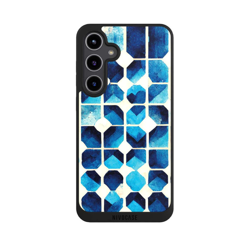 Galaxy S24 + NIVOpure Motif bleu