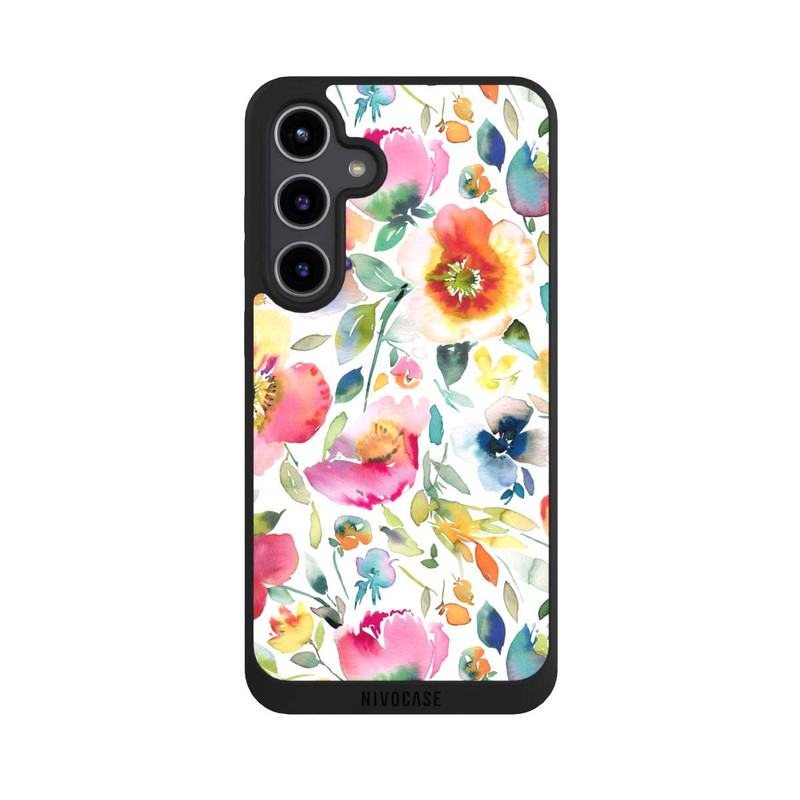 Galaxy S24 + NIVOpure Psychedelic Poppies Multicolor