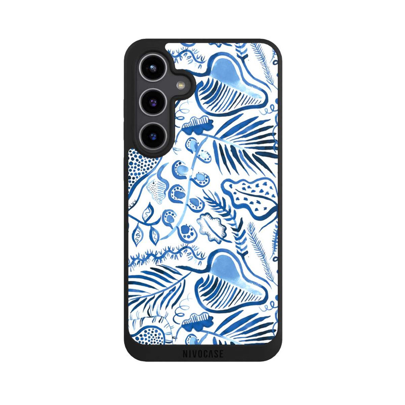Galaxy S24 + NIVOpure Tropical Forest Leaves Blue