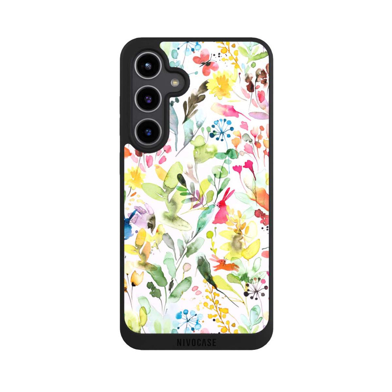 Galaxy S24 + NIVOpure Wild Flowers Meadow Pink