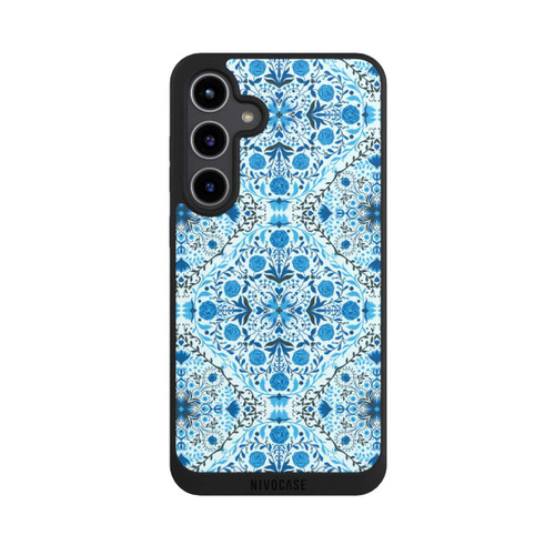 Samsung Galaxy S24+ NIVOpure Blue Floral Tiles